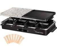 Appareil a raclette RUSSELL HOBBS - 26280-56 - Jusqu'a 8 personnes - Pierre de Cuisson - Grill Réversible - 1400W