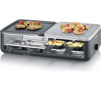 Appareil a raclette SEVERIN - RG2366 - Jusqu'a 8 personnes - Pierre naturelle et plaque de cuisson réversible - 1300W