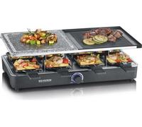 Appareil a raclette SEVERIN - RG2376 - Jusqu'a 8 personnes - Pierre de cuisson naturelle et plaque réversible - 1400W