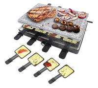 Appareil à Raclette - UISEBRT - 1400W - 8 personnes - Plaque Anti-adhésive - Température réglable