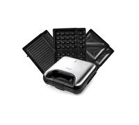 Appareil à sandwich 3en1 - KITCHENCOOK - MISTER_K - 800 W - Revêtement antiadhésif - 3 plaques interchangeables