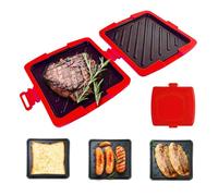 Appareil à sandwich à micro-ondes - Silicone 16 x 16,5 x 3 cm Cuisinière compacte non électrique | Cuisinière portable pour petit-déjeuner avec facile à , toast rapide, collations, réunions de