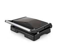 Appareil à sandwich BLACK+DECKER BXGR1000E de 1000W, plaques de 23x14,5cm, poignée toucher froid, plaque supérieur auto ajustable