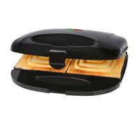 Clatronic ST-3814 Grill à Sandwichs 2 Tranches Revêtement Antiadhésif Noir