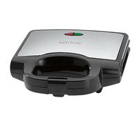 Clatronic ST 3778 gaufrier et appareil à croque-monsieur 750 W Noir, Acier inoxydable