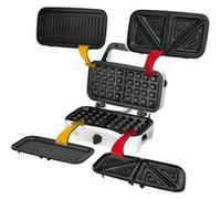 Appareil à Sandwich maker 3 en 1, Plaques Interchangeables, Gaufrier, Grille MPM MOP-33M Noir Noir G
