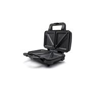 Appareil à Sandwichs pour 2 Sandwiches, 4 en Forme de Triangle, Antiadhésif,, MOP-20M, 900, Noir/Argent
