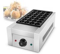 Appareil à takoyaki professionnel, crêpière hollandaise miniature 28 trous, plaque de cuisson antiadhésive, thermostat rotatif, restaurants et cafés