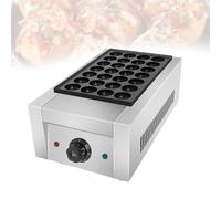 Appareil à Takoyaki Professionnel-Machine à Mini Pancakes,Machine à Poffertjes-Double Zone de Chauffe Indépendante Design Ergonomique pour Métiers de Bouche et Grande Cuisine(24)