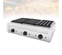 Appareil à Takoyaki Professionnel-Machine à Mini Pancakes,Machine à Poffertjes-Double Zone de Chauffe Indépendante Design Ergonomique pour Métiers de Bouche et Grande Cuisine(84)