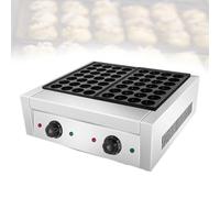 Appareil à Takoyaki Professionnel-Machine à Poffertjes,Machine à Mini Pancakes-Inox Robuste Revêtement Antiadhésif Entretien Simple pour Food Truck et Boulangerie Artisanale(56)