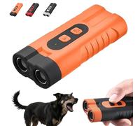 Appareil à ultrasons anti-aboiement pour chiens - Aide à l'entraînement doux mobile et rechargeable - Appareil anti-aboiement pour chiens - Répulsif à ultrasons avec lampe de poche LED pour petits