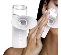 Appareil à vapeur pour yeux secs, kit ABS rechargeable 1 pièce et spray apaisant pour le visage, vaporisateur à main | Gouttes de soins de la peau, salon de voyage, maison, usage quotidien
