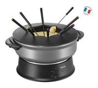 appareil à wok et Fondue pour 8 personnes 1200W noir gris