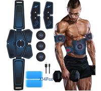 Appareil Abdominal, ABS Trainer EMS Smart Ceinture USB de Charger Electrostimulateur Musculaire Fitness Entraînement
