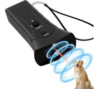 Appareil anti-aboiement à ultrasons, 2 modes, appareil anti-aboiement pour chien avec lampe de poche stroboscopique, entraînement de chien de 25 pieds, anti-aboiement pour la plupart des chiens, en
