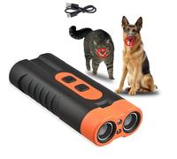 Appareil anti-aboiement à ultrasons pour chien (avec éclairage), anti-aboiement, conversion de fréquence à trois vitesses, appareil anti-aboiement pour chien, répulsif à ultrasons pour chien (2 cœurs)