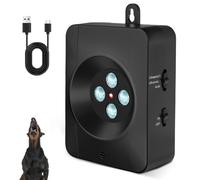 Appareil Anti-aboiement pour Chien, 4 émetteurs, Rechargeable, Anti-aboiement pour Chiens de Petite, Moyenne et Grande Taille, 9 m, Appareil à ultrasons Anti-aboiement Automatique, Anti-aboiement