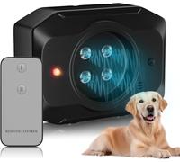 Appareil anti-aboiement pour chien - 55 pieds - Anti-aboiement acoustique - Avec télécommande - 3 modes - Anti-aboiement à ultrasons - Pour l'intérieur et l'extérieur - Anti-aboiement pour chiens de