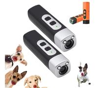 Appareil anti-aboiements de chien - Appareil anti-aboiement pour chiens, appareil dissuasif à ultrasons avec lampe de poche LED, convient pour l'entraînement pour améliorer les mauvais comportements