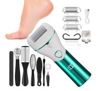 Appareil Anti-Callosités pour Pieds Outil Éliminateur De Callosités Et Kit | Dissolvant De Peaux Mortes 3 Têtes De Ponçage Pour Femmes Et Hommes Peaux Sèches Crevassées Rugueuses Callos