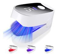 Appareil Anti Mycose Ongles des Pieds Appareil Traitement avec Minuterie et Lumière Rouge & Bleue & Laser froid pour Réparation et Épaississement des Ongles Pieds Effective (650nm*6+470nm*6+1064nm*1)