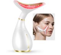 Appareil Anti Rides - HOUSE OF HARLOW 1960 - Mini Portable - 3 Modes - Design Ergonomique - Rouge