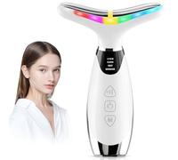 Appareil Anti Rides Massage Visage: Gua Sha Visage 3 Modes EMS 7 Couleurs 45℃ Masseur - Sculpteur Facial Appareil de Beauté Electrique Lifting Double Menton Serrage Raffermissant et Liftant et Cou