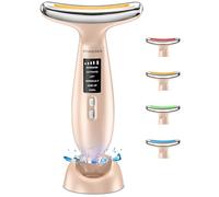 Appareil Anti Rides Visage Massage: Masseur Double Menton Lifting à 5°C Froid et 45°C Chaleur - Appareil de Beauté Electrique à 6 Modes LED 4 Couleurs - Visage Cou EMS Anti-Âge Raffermissement Massage
