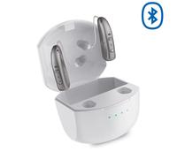 Appareil auditif Bluetooth, compensation de perte auditive 16 canaux, aide auditive avec base d'aide auditive à réduction de bruit invisible 1 Pair R03B3