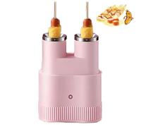 Appareil automatique à omelette et rouleaux aux œufs à double tube, cuiseur antiadhésif rapide en 6 minutes pour petits-déjeuners, saucisses et hot-dogs, portable et à poser sur le plan de trava pink