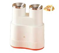 Appareil automatique à omelette et rouleaux aux œufs à double tube, cuiseur antiadhésif rapide en 6 minutes pour petits-déjeuners, saucisses et hot-dogs, portable et à poser sur le plan de trav white
