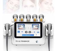 Appareil beauté professionnel 7D visage et corps 2 en 1, version mise à jour, appareil lifting visage 7D corps et visage à utiliser salon à domicile avec 7 sondes, 20 000 prises vue