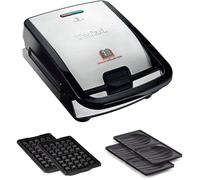Appareil Croque Gaufres Sandwich 3 En 1, Plaques Interchangeables Antiadhésives, Chauffe Rapide, Rangement Et Nettoyage Faciles
