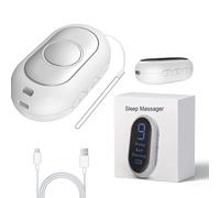 Appareil d'aide au sommeil, aide au sommeil à micro-courant EMS pour adultes avec 3 modes, 9 niveaux de charge de type C, solution d'insomnie, appareil calme pour un meilleur sommeil profond
