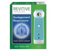 Revitive Appareil d'exercice respiratoire Aerosure – Soulage douleurs respiratoires – Blanc/bleu