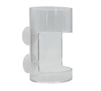Appareil d'alimentation polyvalent pour poissons Transparent Hauteur réglable Taille compacte pour les propriétaires d'animaux et les amateurs de poissons