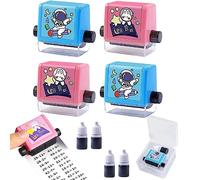 Appareil d'amélioration du cerveau pour les enfants Math Roller,Math Roller Stamp pour la division Addition Soustraction Multiplication,Tampons à rouleaux mathématiques pour enfants (4 pièces)