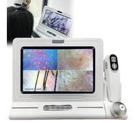 Appareil d'analyse du Cuir chevelu Analyseur de cheveux follicules, de diagnostic cutané, scanner de 11 pouces, microscope HD 50X/200X, analyseur de follicules multifonctionnel