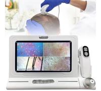 Appareil d'analyse du Cuir chevelu Analyseur de cheveux peau 11 pouces avec écran LCD HD, testeur d'humidité numérique, comparaison de quatre images et stockage de 16 Go pour une utilisation