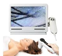 Appareil d'analyse du Cuir chevelu Analyseur de cheveux peau, de diagnostic écran 10,1 pouces, microscope HD, quatre spectres, stockage de photos, arrêt sur image, comparaison de quatre imag