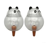 Appareil d'arrosage automatique pour plantes - 500 ml - Design panda - Compatible avec pots suspendus - Parterres de fleurs et petites applications de jardin