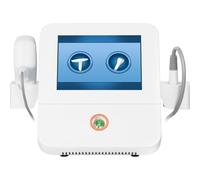Appareil de beauté 2 en 1 avec radiofréquence et technologie fractionnaire | Machine visage anti-rides avec écran LCD tactile, lifting et raffermissement de la peau, 8 langues, 4 aiguilles de rechange