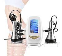 Appareil de Beauté 3 en 1 pour Soins de La Peau RF Cavitation Multipolaire équipement Minceur Corps Amincissant Anti Cellulite Salon Spa Usage Domestique Masseur pour Bras Taille (3-en-1)