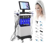 Appareil De Beauté Faciale 14 En 1 à Oxygène Hydroélectrique,Appareil De Soin Du Visage à Hydra-Dermabrasion,Appareil De Nettoyage En Profondeur Des Pores Pour La Maison Et Les Salons De Beauté.