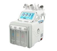 Appareil de beauté Hydro 6 en 1 - 6 programmes pour les soins du visage - Machine exfoliante pour soins du visage - Machine de soin de la peau avec affichage LED - Machine de spa pour la maison et le