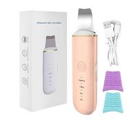 Appareil de beauté ionisée à ultrasons, outil de beauté du visage, raffermissant la peau, technologie éclaircissante multifonction, design compact léger, rose, pour un usage quotidien, matin, nuit,