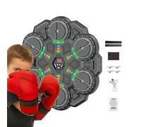 Appareil De Boxe Musicale - Entraîneur Intelligent De Boxe | Rythmique De Frappe | Interactif, Lumières LED, Mode Combat 2 Joueurs, Entraînement Réaction, Montable Au Mur, Cadeau pour