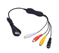 Appareil de capture portable convertit les signaux analogiques au format numérique via USB 2.0 CVBS S entrée vidéo pour PC CVBS S appareil de capture vidéo