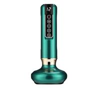 Appareil de Cellulite 12 Vitesses Appareil de Massage Cellulite Écran LED Sans Fil Rechargeable Vibrant Masseur 12 Niveaux de Chaleur + 12 Forces Éliminateur de Cellulite pour Bras Jambes Dos (Vert)